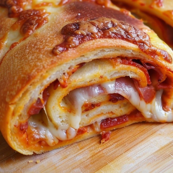 Pepperoni Roll Pizza.